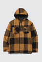 Hooded Flannel Shirt Jacket
