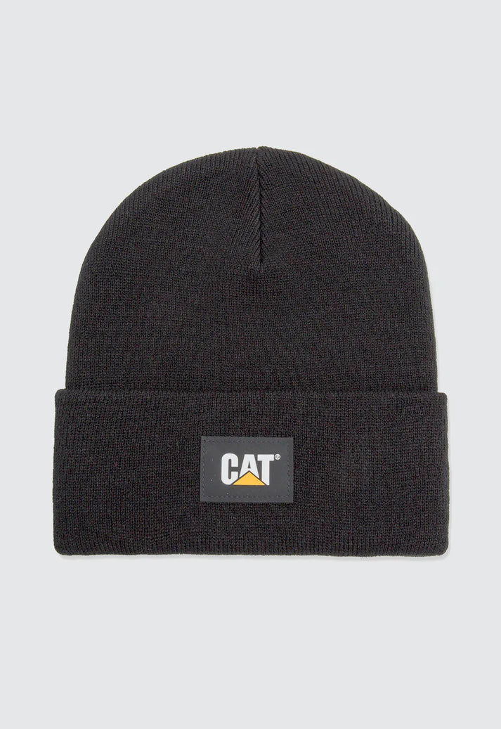Cat Label Cuff Beanie