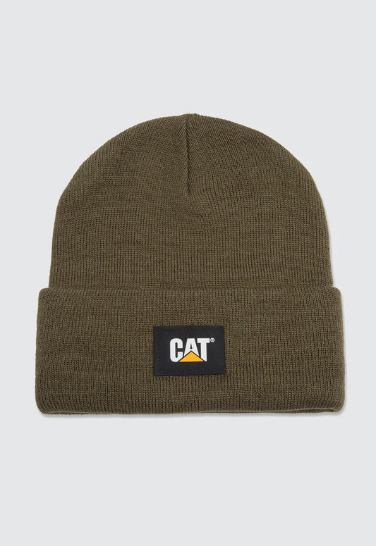Cat Label Cuff Beanie