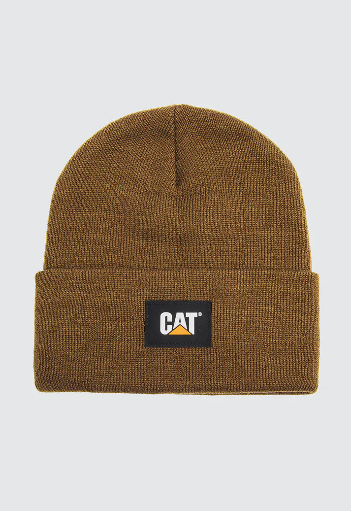 Cat Label Cuff Beanie
