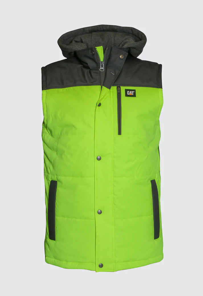 Hi Vis Hooded Work Vest