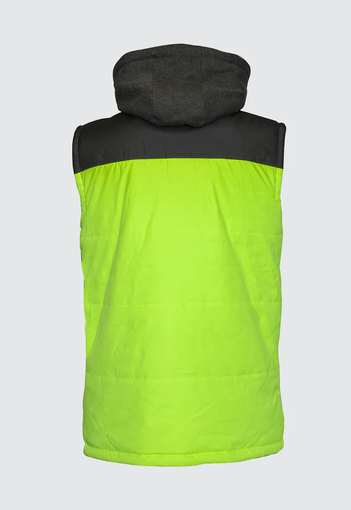 Hi Vis Hooded Work Vest