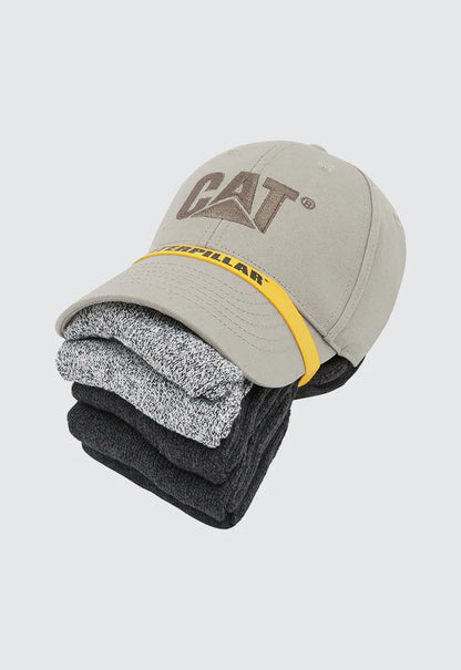 Cat Logo Cap/5Sock Bundle
