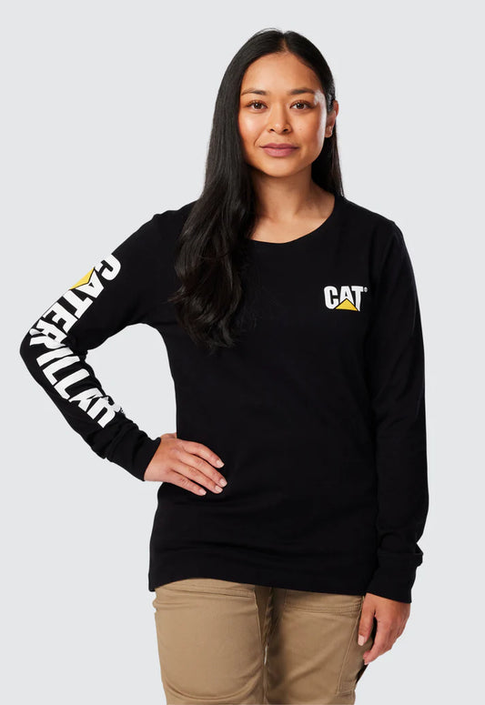 Cat Trademark Long Sleeve Banner Tee