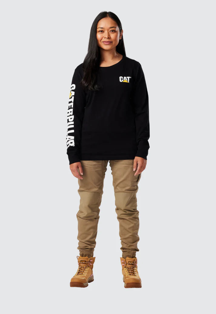 Cat Trademark Long Sleeve Banner Tee