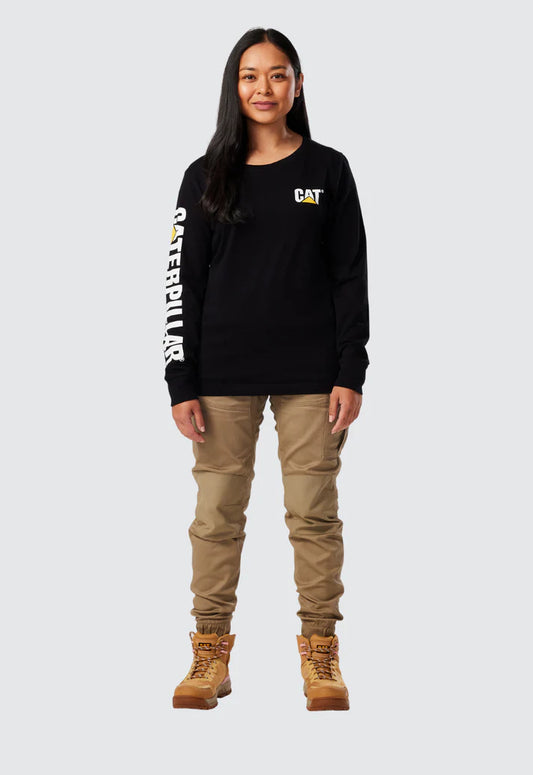 Cat Trademark Long Sleeve Banner Tee