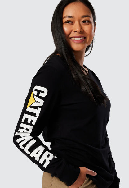Cat Trademark Long Sleeve Banner Tee