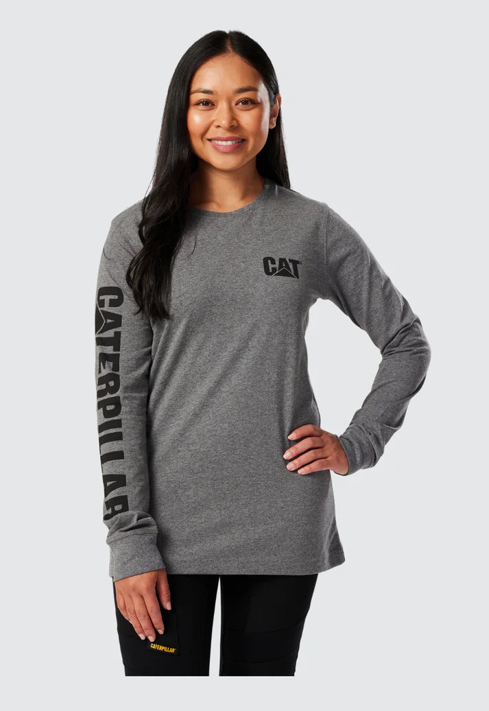 Cat Trademark Long Sleeve Banner Tee